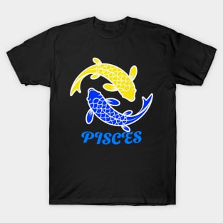 Pisces Zodiac Sign Design T-Shirt